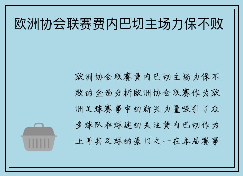 欧洲协会联赛费内巴切主场力保不败